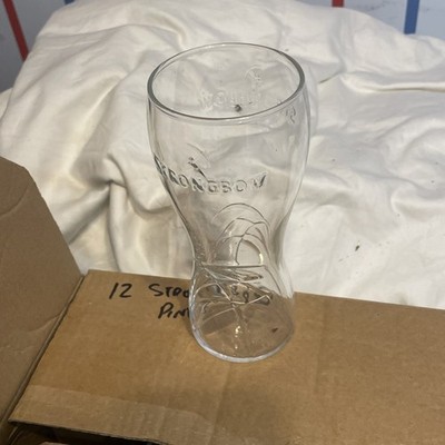12 x Vintage Strongbow geprägte Pint Gläser