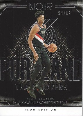 2019-20 Panini Noir #122 Hassan Whiteside I /99 - BSK