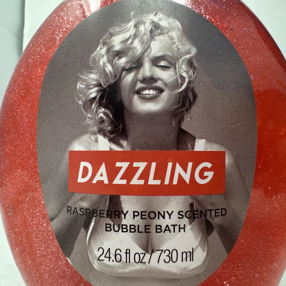 Marilyn Monroe Bubble Bath Tri Coastal Design Pink Sparkly Raspberry Peony - Image 2 of 4