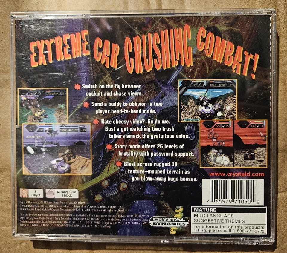 Off-World Interceptor Extreme Complete PS1 Jewel Case - Image 3 of 4