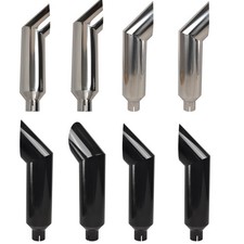 45 Inlet 78 Outlet Miter Angle Cut Stainless Steel Exhaust Tip Universal 45 Inlet 78 Outlet Miter Angle Cut Stainless Steel Exhaust Tip Universal