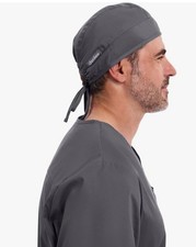 Cherokee breathable Tie Back Scrub Cap For Men Or Women 2506 -Pewter gray