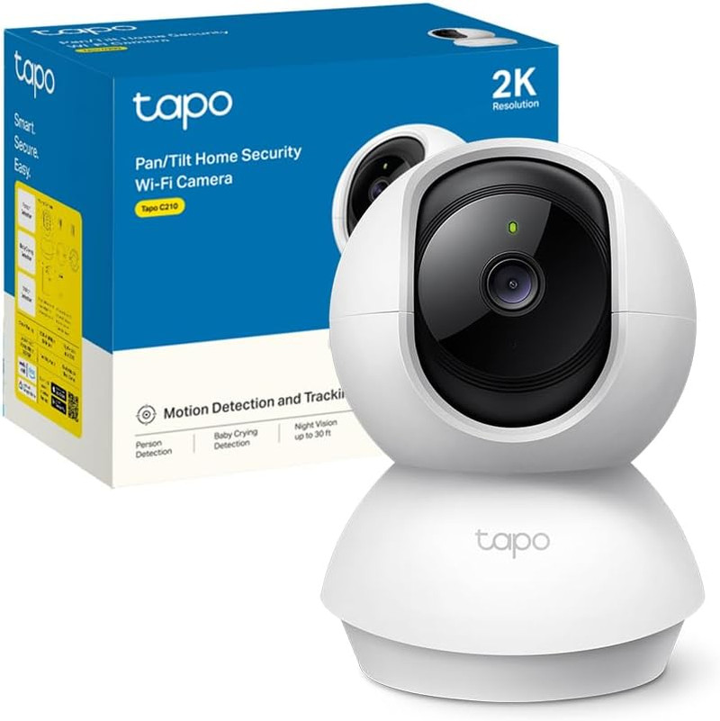 C210 Telecamera Wi-Fi Interno 2K(3MP), Videocamera Sorveglianza, Visione Notturn
