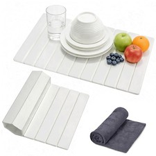 Stone Drying Mat for Kitchen Counter 24" x 16"   Quick Dry Diatomaceous Earth...