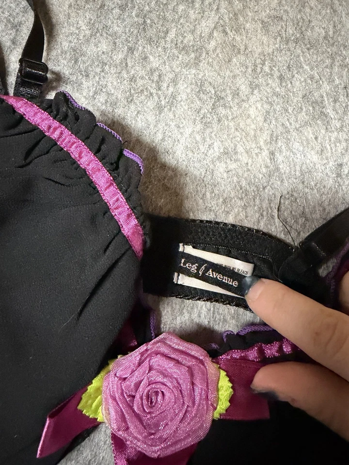 Leg Avenue Y2K Fairy Pixiecore Costume Set Bra Top Tutu Micro Skirt M/L - Image 3 of 4