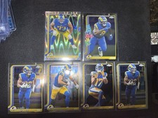 2026 Topps Chrome NFL Football Rams 6 Card Lot Raywave Refractor Puka Nacua