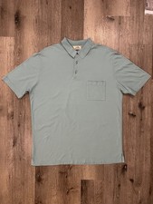 Hermes Embroidered Logo Collared Polo Shirt 100 Cotton Pocket Mens Size XL