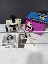 Vintage Polaroid The Swinger Model 20 Land Camera Original Box Manual