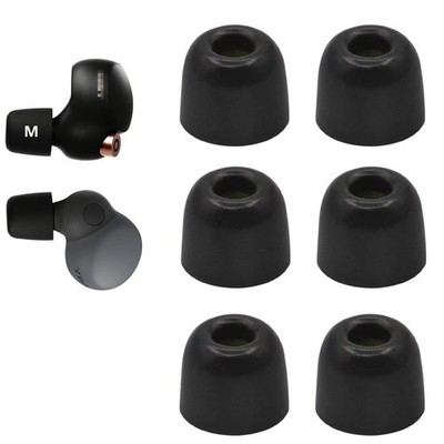 JNSA Replacement for WF 1000XM4 1000XM5 C700n Linkbuds S Medium, Foam Black 