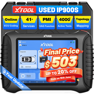 XTOOL IP900S Auto Bidirectional Scanner ECU Coding Topology Mapping 41+ Services