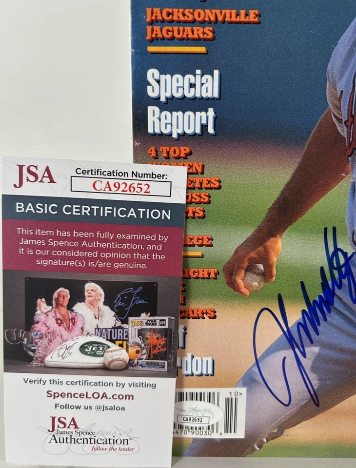 John Smoltz Autographed Sports Spectrum Magazine October 1999 JSA COA - Image 3 of 3