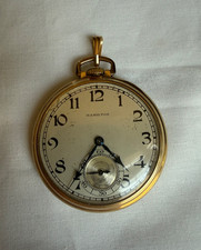 Rare 922 Hamilton Pocket Watch 14K 23 Jewels Monogrammed Wadsworth Quality