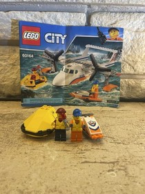RETIRED LEGO City Sea Rescue Plane 60164; 100% Complete W/ Instructions