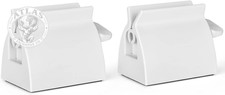 2Pcs Rolling Tube Toothpaste Squeezer Toothpaste Seat Holder Stand for Bathroom