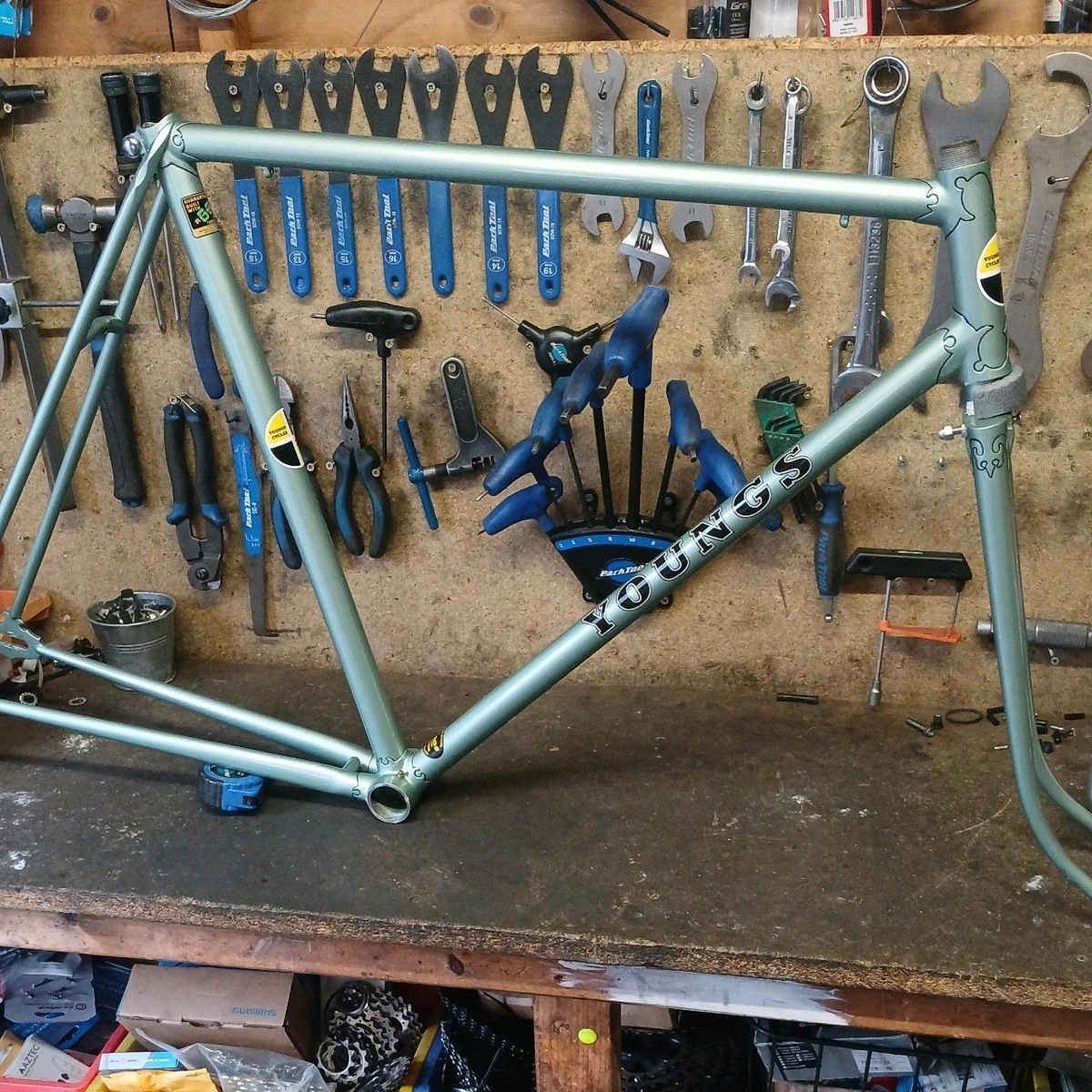 Cadre velo PEUGEOT PS10 REYNOLDS 531 2925g 56*56.5cm 122mm BSFF