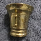 Antique HEAVY Solid Brass Mortar Large Pharmacy Apothecary Bowl ONLY — photo 3