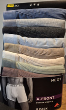 Next 8 Pack A Front Cotton Stretch Boxers Multicoloured  Large  36-38