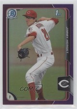 2015 Bowman Draft Chrome Purple Refractor 9/250 Jimmy Herget #30 z6b