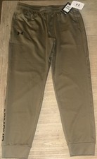 NWT Under Armour UA BRAWLER 2.0 TAPERED PANTS Boys L Plus Bayou-Black 30