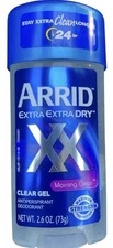 Arrid Extra Extra Dry XX Clear Gel Morning Clean Antiperspirant Deodorant 2.6 oz