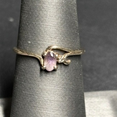 MAGIC GLO GELBGOLD RING AMETHUST UND DIAMANT GRÖSSE 5 SKY