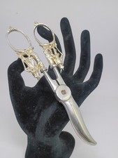 Vintage Ornate Sterling Silver Grape Shears Scissors CHARCUTERIE DISPLAY