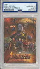 Josh Brolin SIGNED The Avengers Infinity Wars Picture Thanos PSA DNA COA Marvel