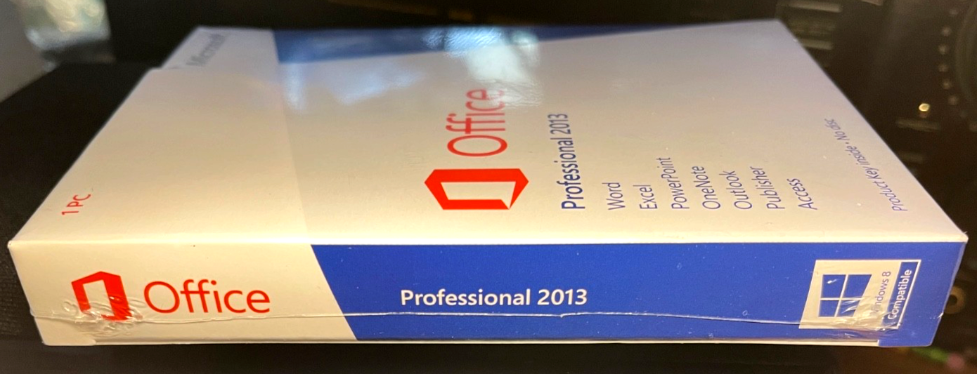 Microsoft Office Professional 2013 32/64 Bit Windows Product Key Card ...