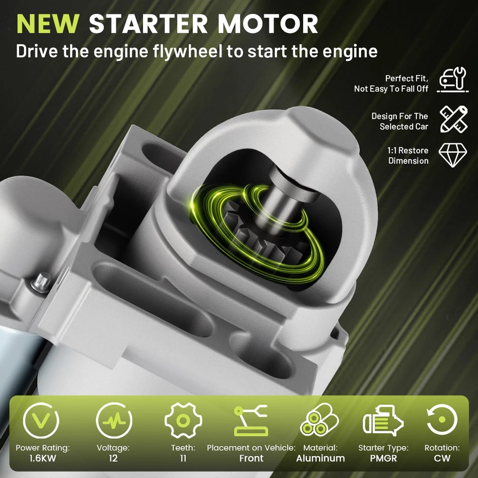 Starter For Chevrolet Silverado GMC Sierra 2500 1999-2004 6.0L V8 6492 323-1444 — 第 4/4 张图片