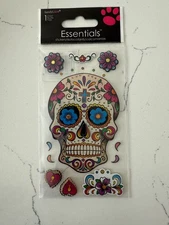 Sandylion Essential Dimensional Sugar Skull Mask Flowers Scrapbooking Crafts Art
