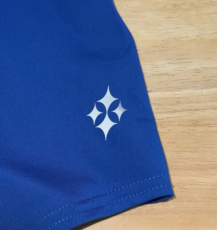 Jofit Embroidered Sleeveless Polo Shirt Golf Blue Small NWT Half Zip UPF30 - Image 4 of 4