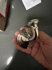 Pottery Barn Mercer Single Hook   Polished Nickel   NEW