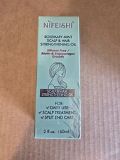 NIFEISHI Rosemary Mint Scalp & Hair Strengthening Oil 2 fl oz Exp 11/2027- NEW