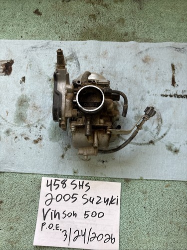 2005 Suzuki Vinson 500 Carburetor Carb Oem 458