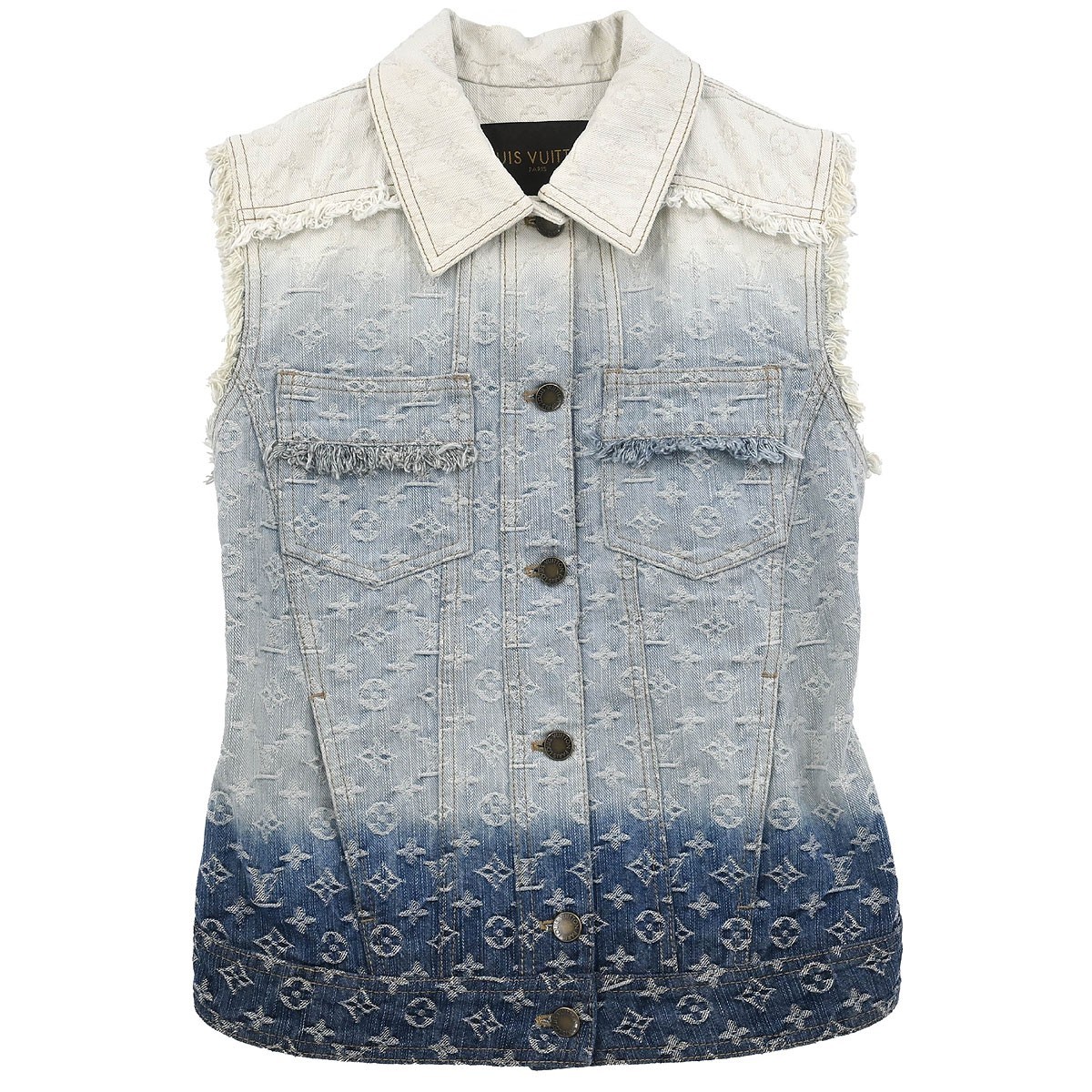 Louis Vuitton Sleeveless Jacket White RW102W WRJA03DAX #34 166203