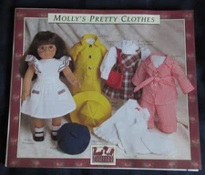 Molly The American Girls Dress Patterns Uncut 1990 Pleasant Co beret slicker bag