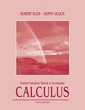 Calculus: Student Solutions Manual ..., Robert Ellis De