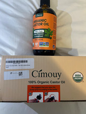 Cimouy Organic Castor Oil Cold Pressed Unrefined Hexane-Free 16 fl oz