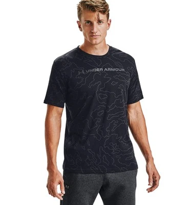 Under Armour All Over Wordmark T-Shirt Sport Fitness Laufen Shirt Herren  - Bild 1 von 2