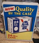 Vintage Cardboard Advertising PABST Blue Ribbon Beer ,30" X 22" ,Easel Back