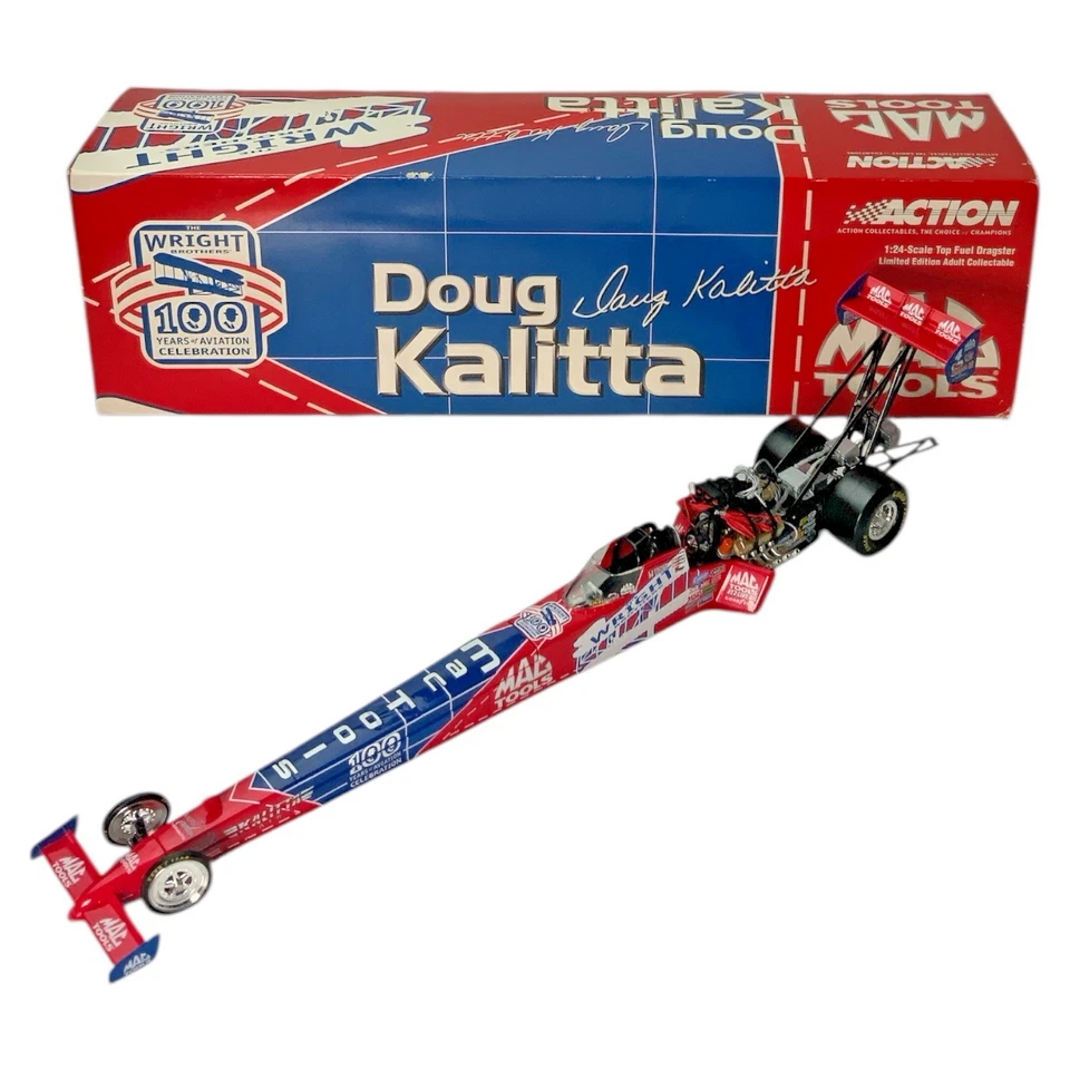 2003 Action 1/24 Doug Kalitta Mac Tools/Wright Brothers NHRA Dragster Rare - Image 2 of 4