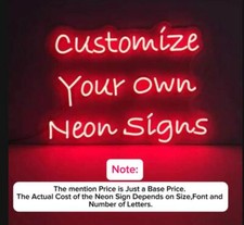 Free Design Personalized Custom Neon Signs Night Light Beer Bar Wall Art Decor