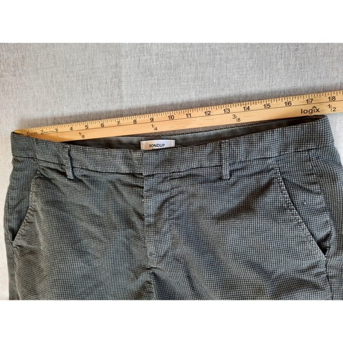 Dondup Men's 36 Herringbone Stretch Dress Pants Snap Button Zip Fly Cotton Blend - Picture 2 of 8