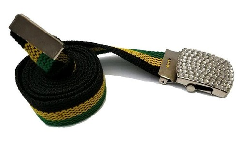 Women Jamaican Canvas Belt Flag Banner Buckle Rasta Kingston sexy Jamaica Belts  - Picture 3 of 3