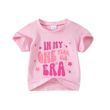 Baby Girl First Birthday Outfit 1st Birthday Shirt in My One Year Old Era Top...