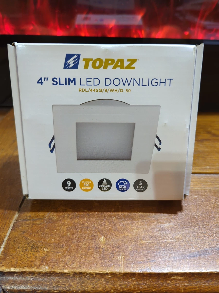Topaz LED Square Slim Fit Recessed Downlight 4