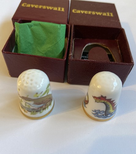 15x CAVERSWALL ENGLAND MIXED COLLECTION THIMBLES W. R Tipton / Mother / G. Daugh - Picture 13 of 24