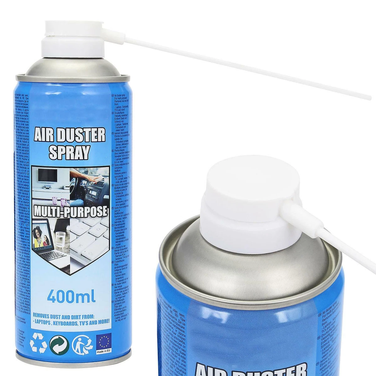 400ml COMPRESSED AIR DUSTER CLEANER SPRAY CAN CANNED LAPTOP