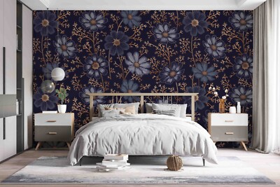 3D Flower Leaves Floral Patterns Wallpaper Wall Murals Removable Wallpaper 67