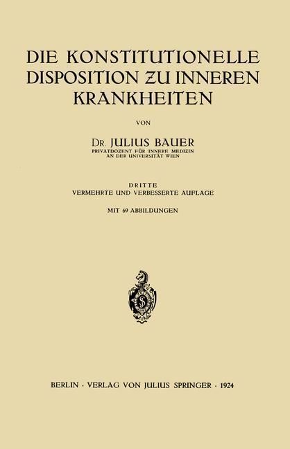 Thumbnail - Die Konstitutionelle Disposition ¿u Inneren Krankheiten | Buch |